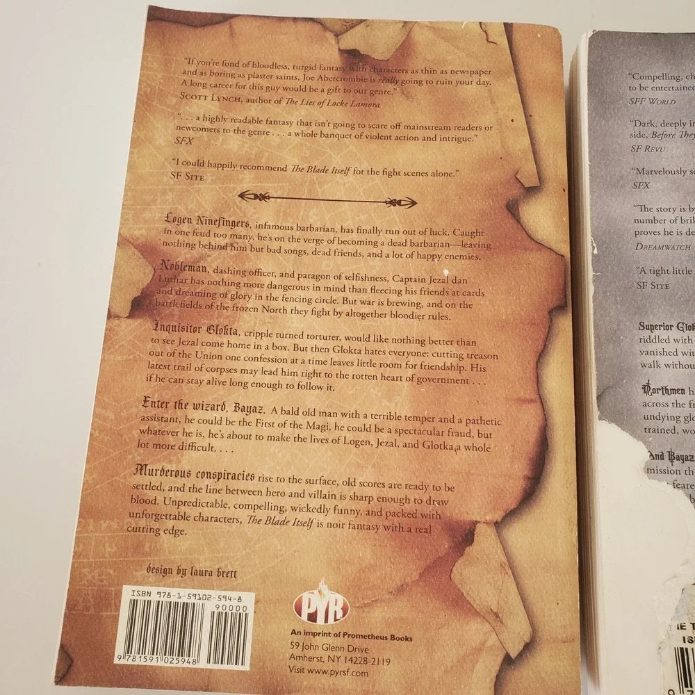 The First Law Trilogy Series: The First Law & The Second Law by Joe Abercrombie